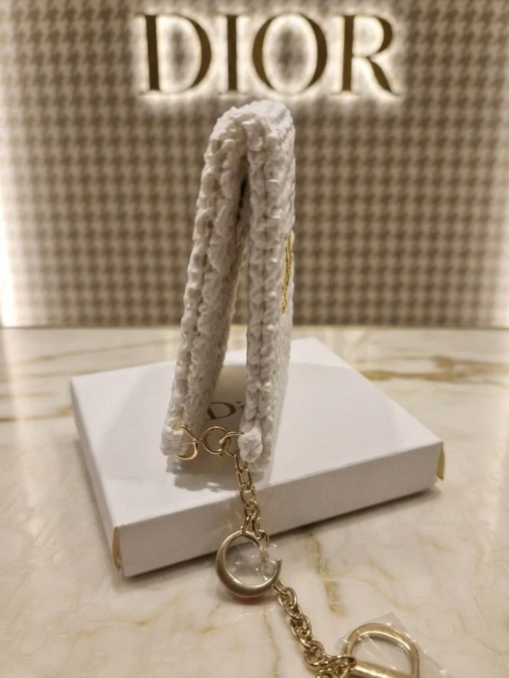 Dior Summer Mirror-Raffia Embroidered